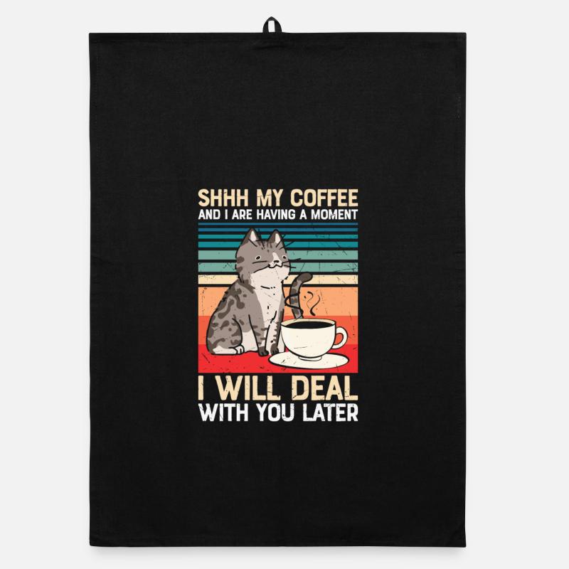 Mon café et moi avons un moment Torchon bio