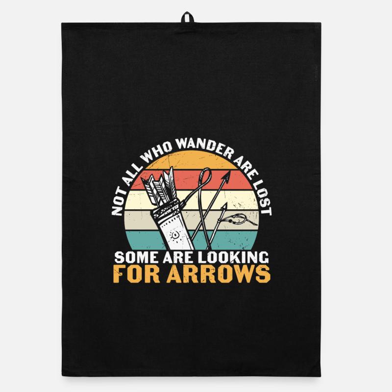 Archery Some Looking For Arrows Organic dish towel