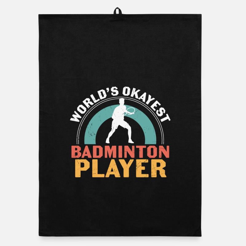 Joueur de badminton le plus correct du monde Torchon bio