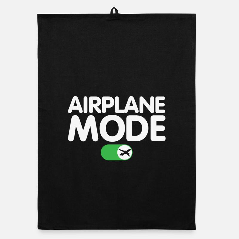 Mode avion sur la conception amusante du pilote Torchon bio