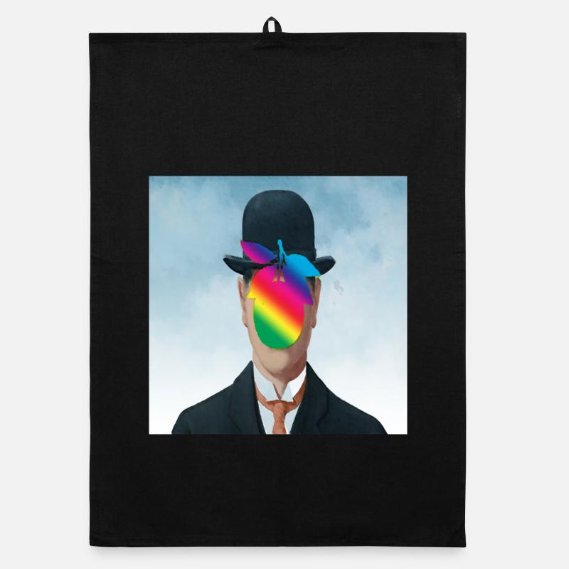 Arc-en-ciel Apple-Man Torchon bio