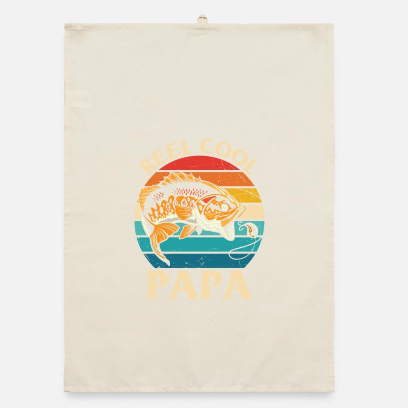 Citation de pêche Moulinet Cool Papa Conception de pêche Torchon bio