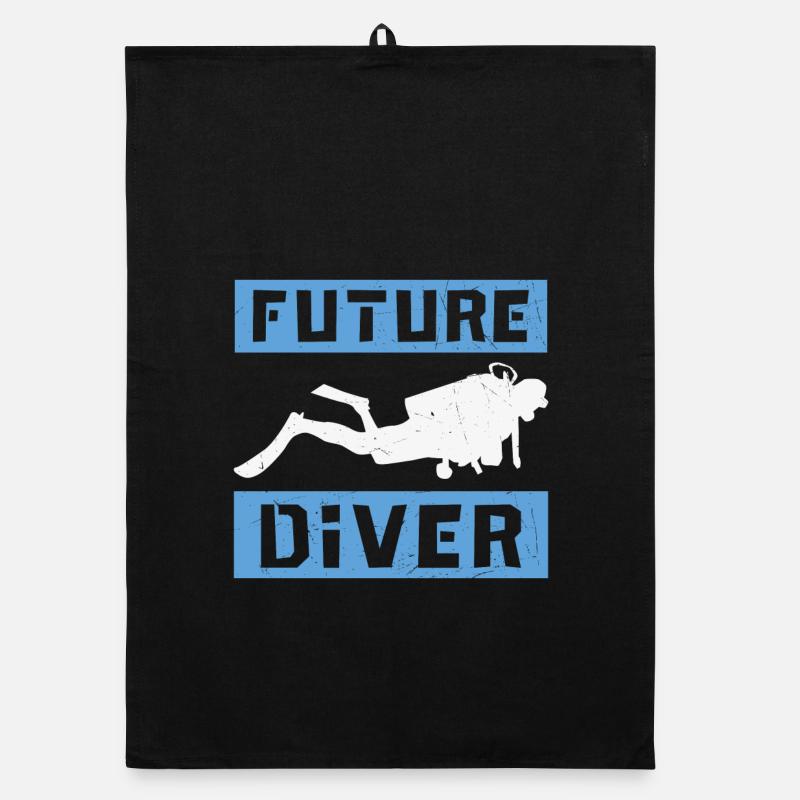 Citation plongée sous-marine Conception de plongée sous-marine Future Dive Torchon bio