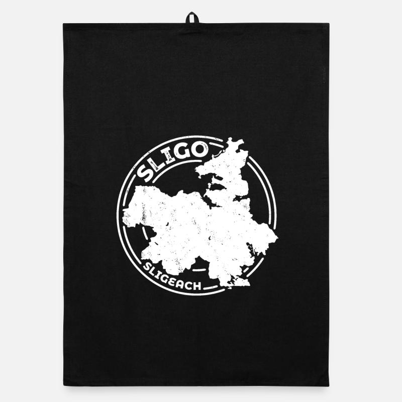 Sligo Ireland Map | County Outline Stamp Organic dish towel