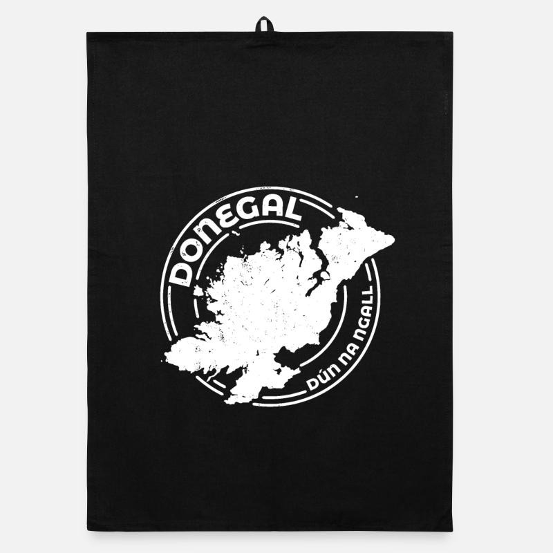 Comté de Donegal Irlande | Timbre de contour de carte Torchon bio