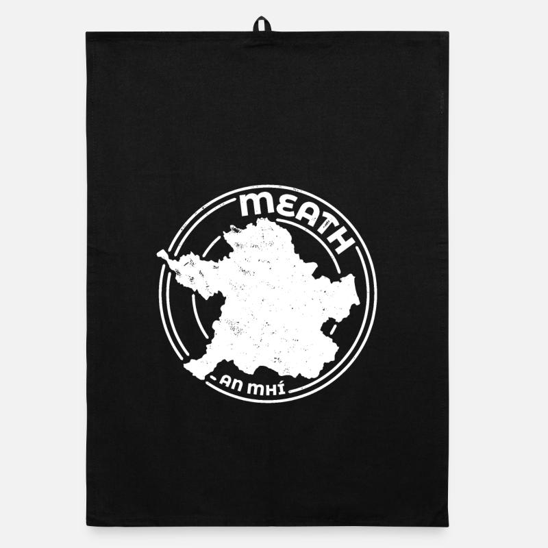 Comté de Meath Irlande | Timbre de contour de carte Torchon bio