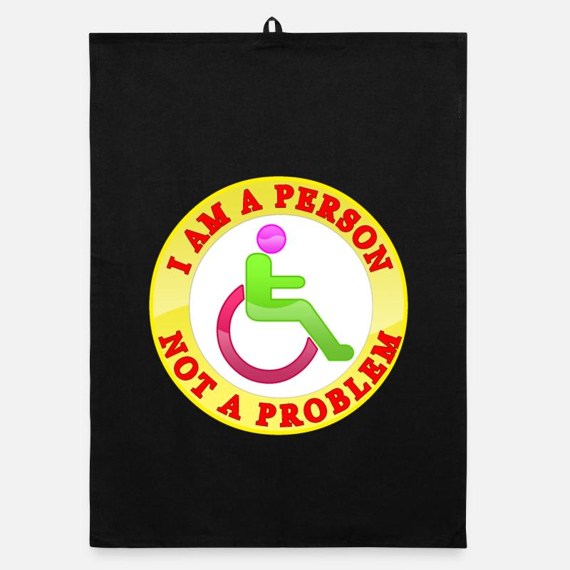 Ich bin eine Person, kein Problem Organic Geschirrtuch