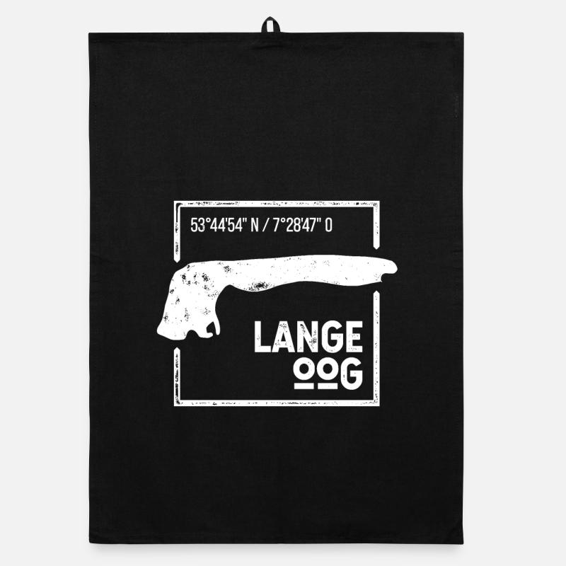 | Langeoog Conception de timbres Island Silhouette Torchon bio