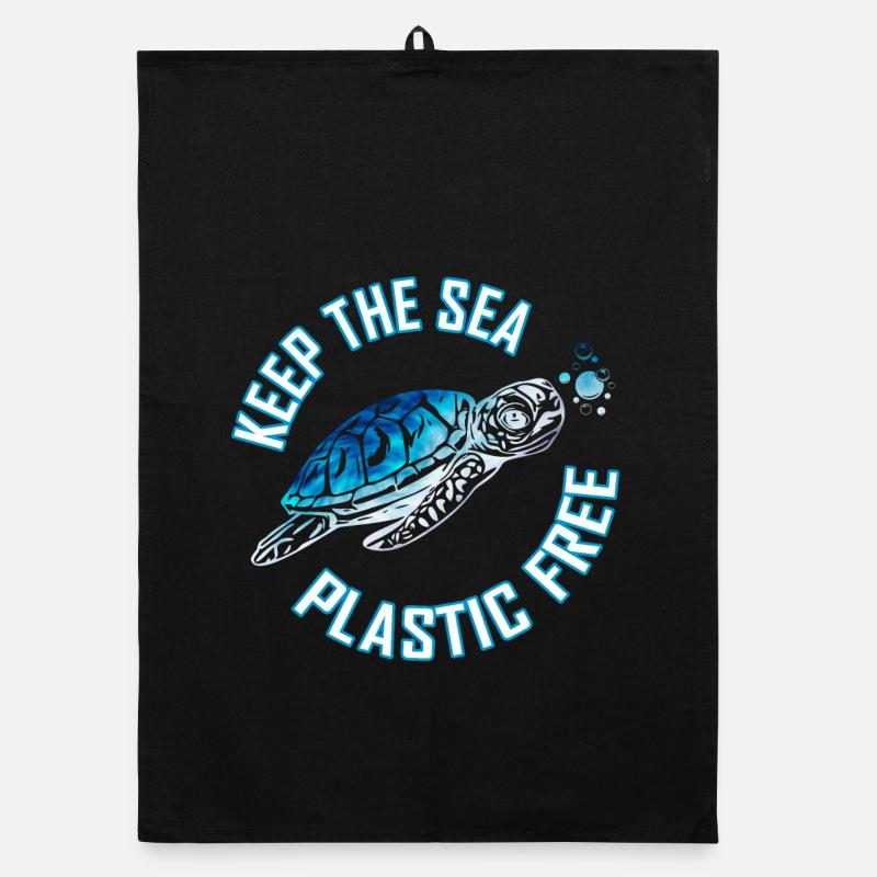 Tie Dye Sea Turtle Skip a Straw Save A Turtle Organic dish towel