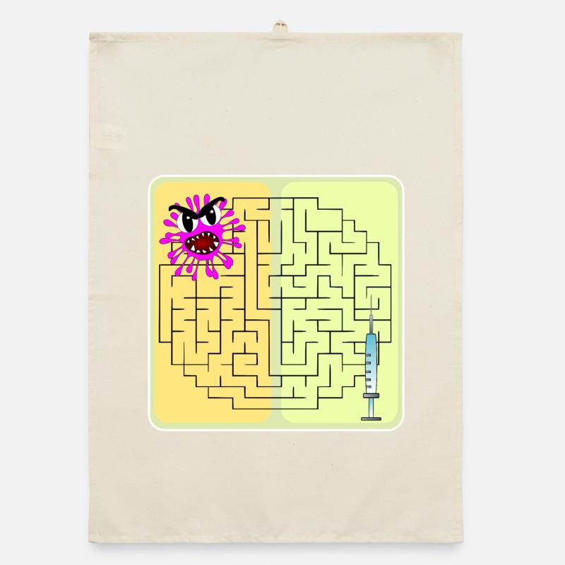 Riddle Virus Organic dish towel