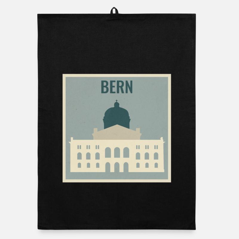 Bern Schweiz – Bundeshaus Städte-Design Organic Geschirrtuch