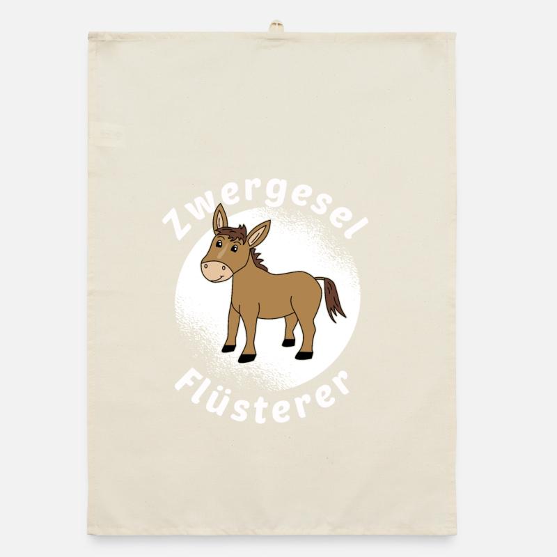 Zwergesel Flüsterer Miniesel Esel Muli Geschenk Organic Geschirrtuch