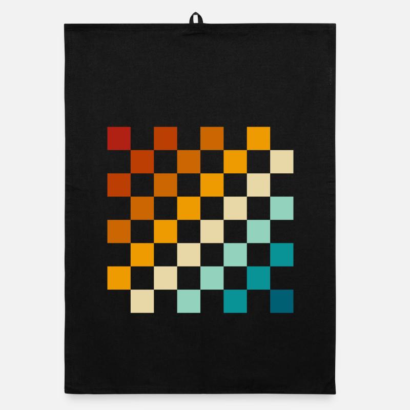 Échiquier rétro Torchon bio