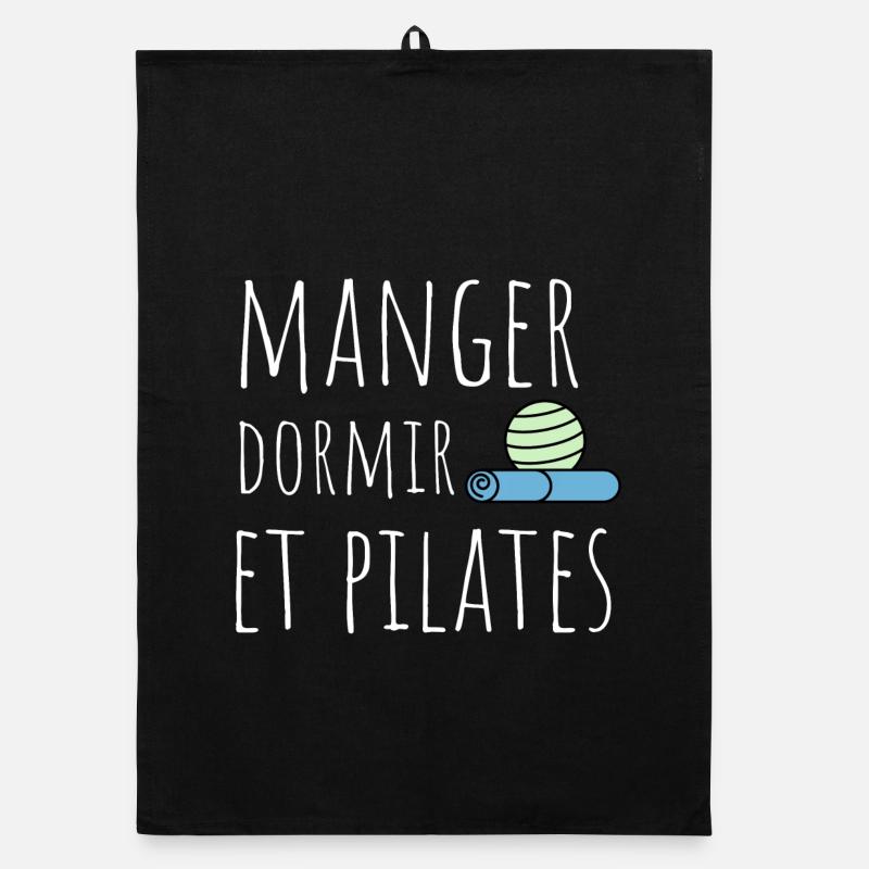 manger dormir pilates Torchon bio