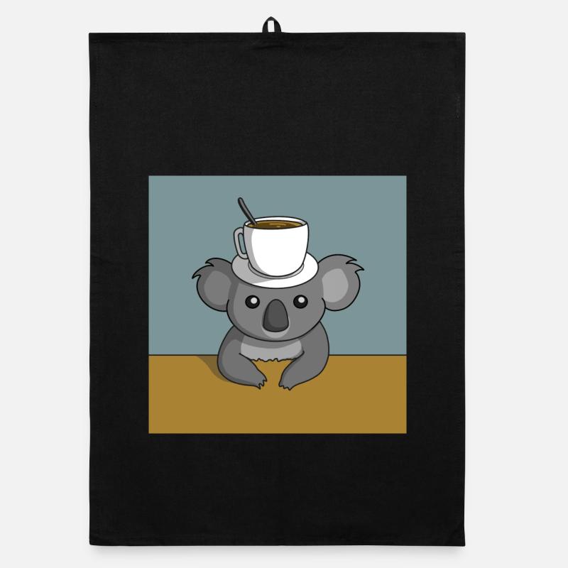 Koala Coffee Break Organic dish towel