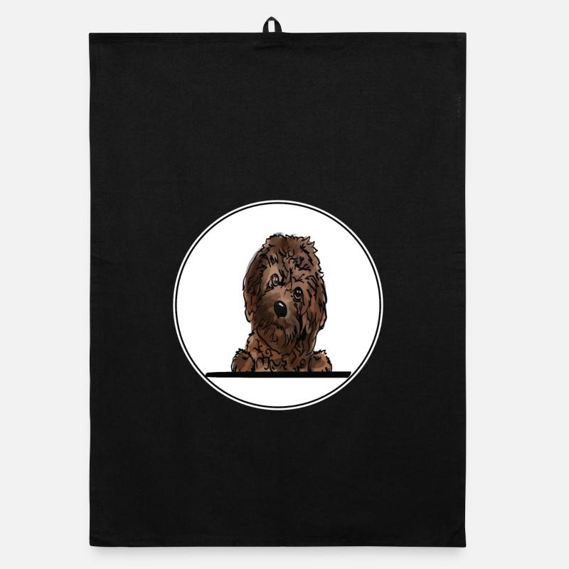 Cavapoo Dog pour les amateurs de chiens qui regardent Torchon bio