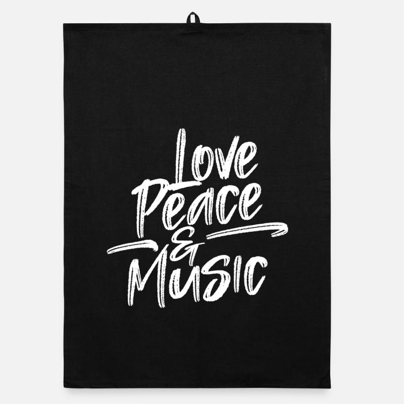 Love Statement Peace Freedom of Expression Pacifist Organic dish towel