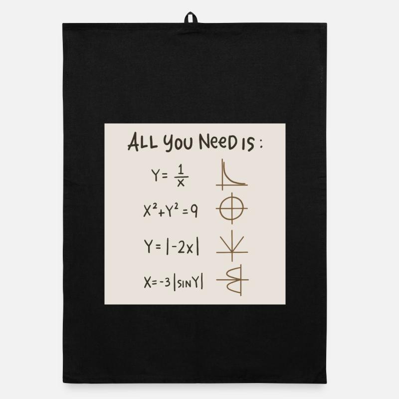 All You Need Is Math Organic dish towel