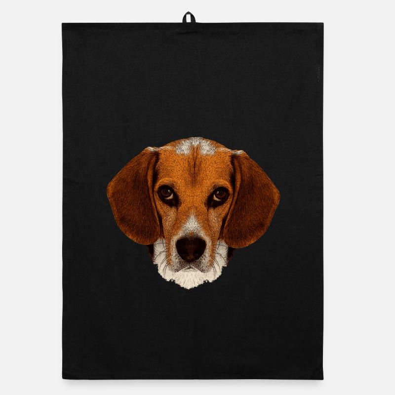 jagdhunde, Beagle leinwand optik Organic Geschirrtuch
