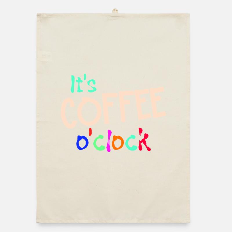 Obtenez de joyeux Coffee Statement Coffee Lovers Torchon bio