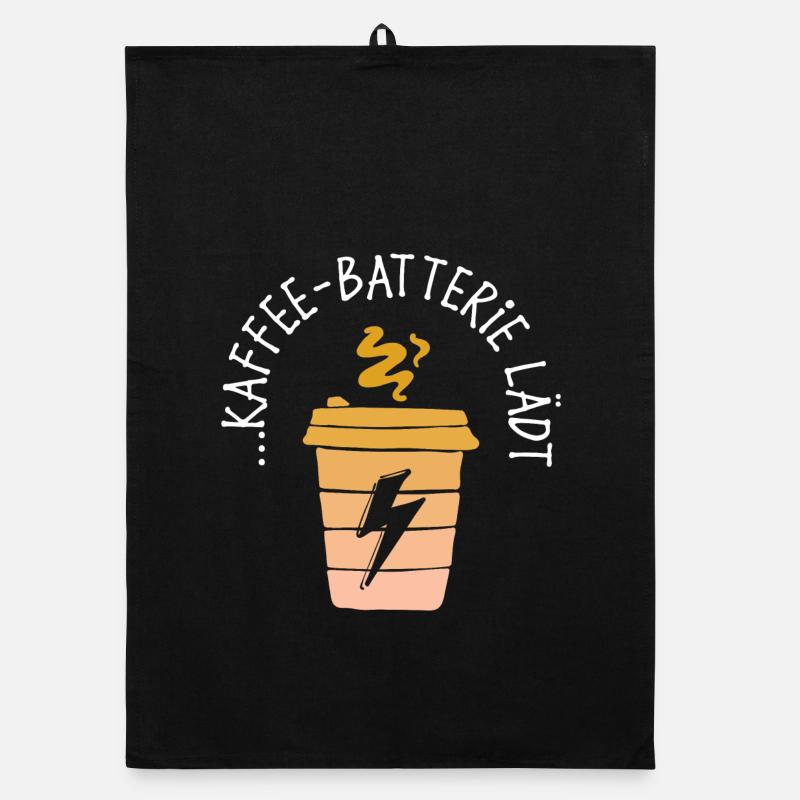 Coffee Drinking Caffeine Statement Coffee Drinker Organic dish towel