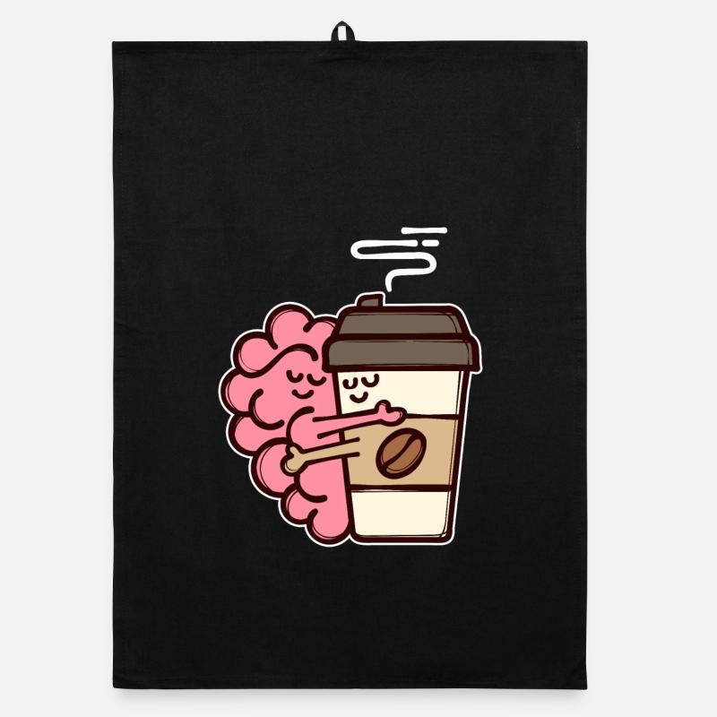 Kaffee Trinken Kaffeebohnen Kaffeeliebhaber Organic Geschirrtuch