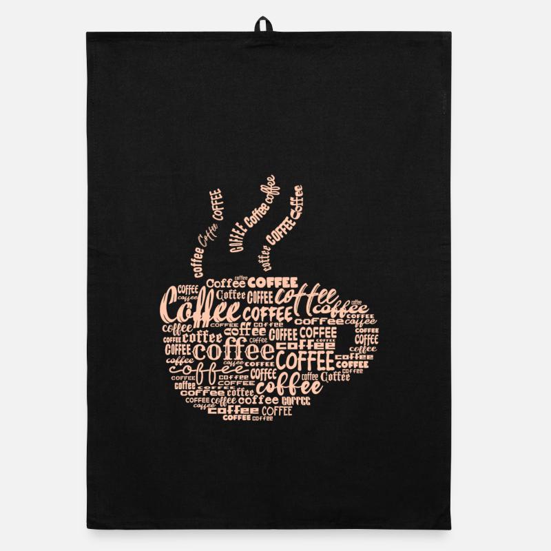 Coffee lovers Coffee saying coffee drinker Organic dish towel