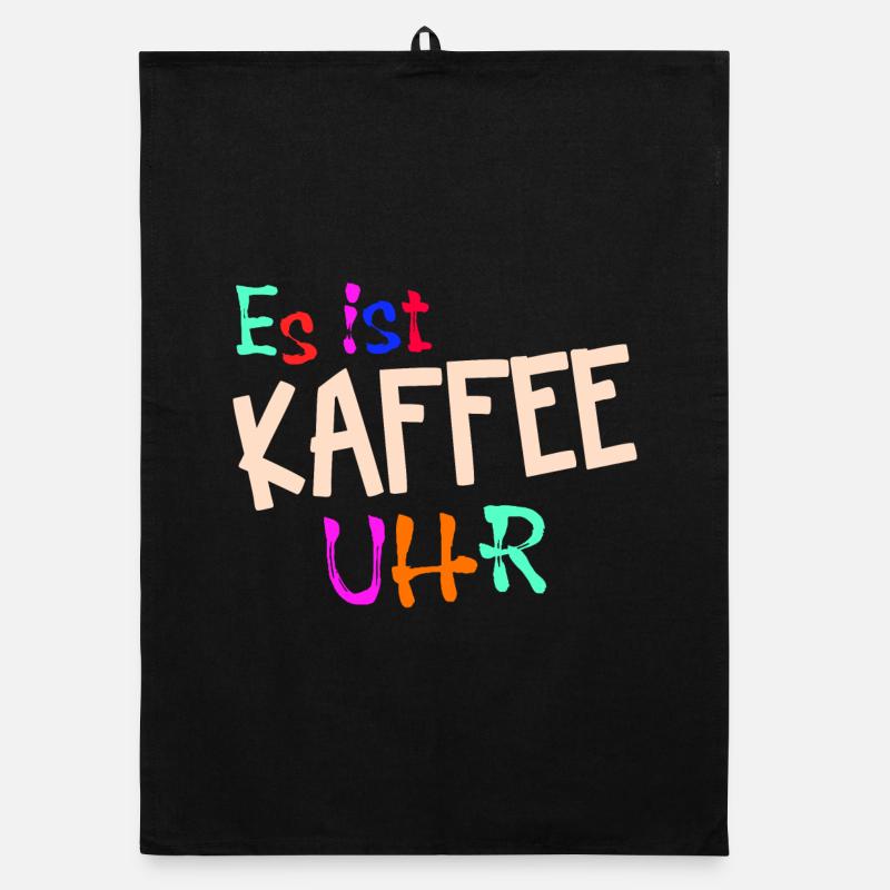 Kaffeeliebhaber Kaffeetrinker Kaffe Statement Organic Geschirrtuch