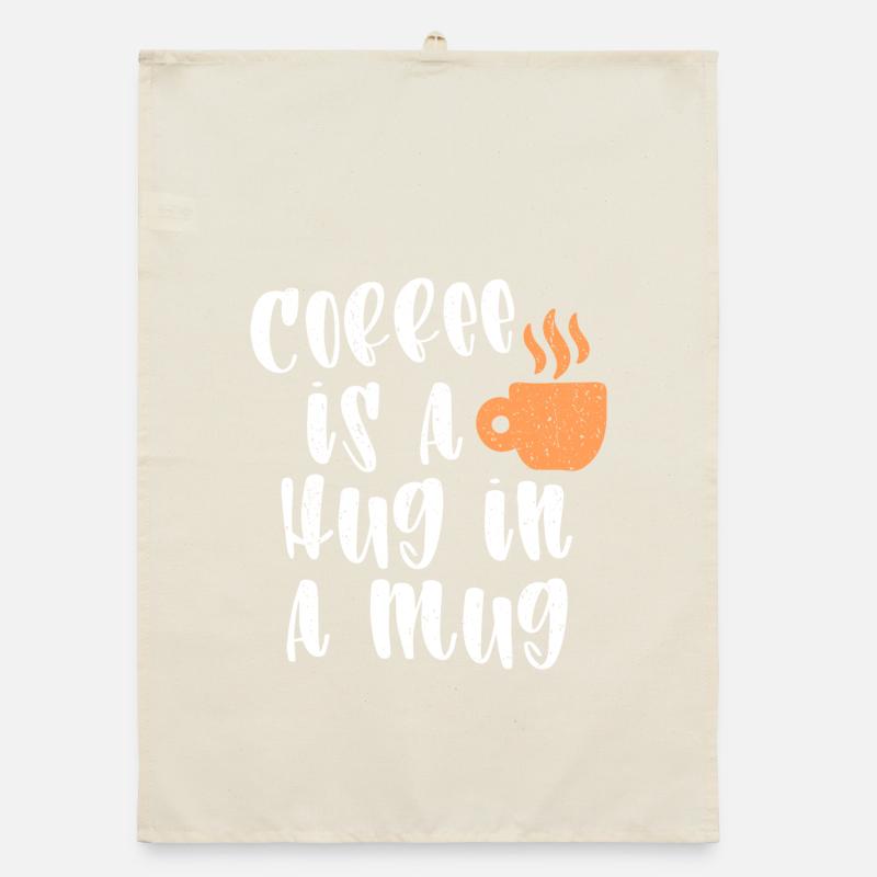 Cool Kaffee Statement Koffein Kaffeetasse Organic Geschirrtuch