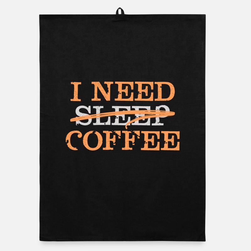 Coffee Lovers Statement Koffee Coffee Fatigue Organic dish towel