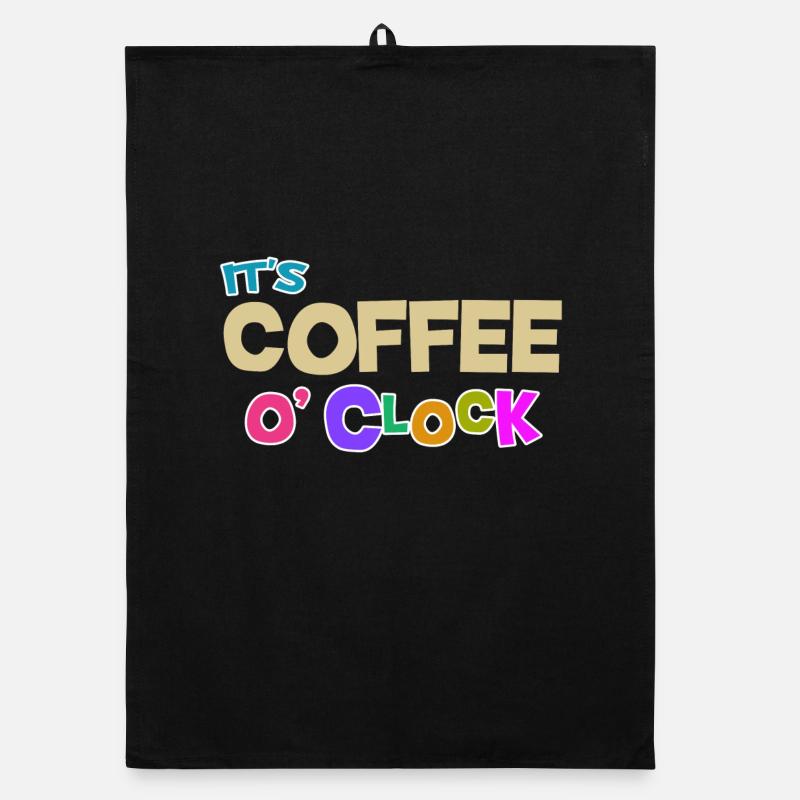 Cool Kaffee Koffein Statement Kaffeeliebhaber Organic Geschirrtuch