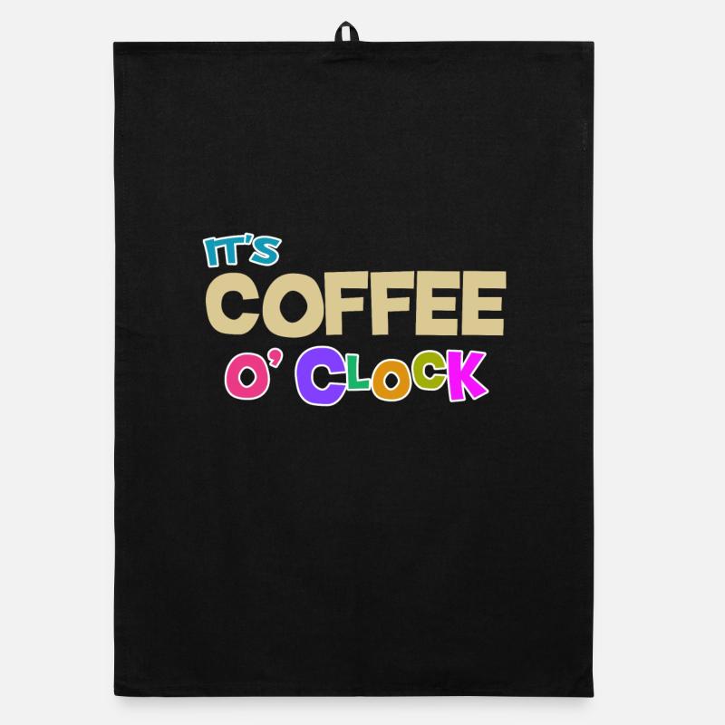 Coffee lovers Caffeine Coffee Cool Statement Organic dish towel
