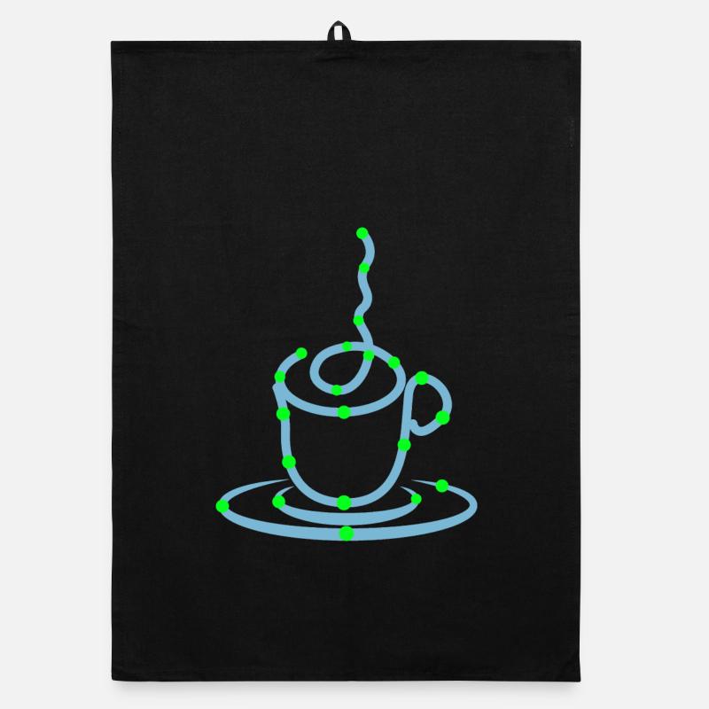 Coffee Cup Coffee Lovers Coffee Drinking Organic dish towel