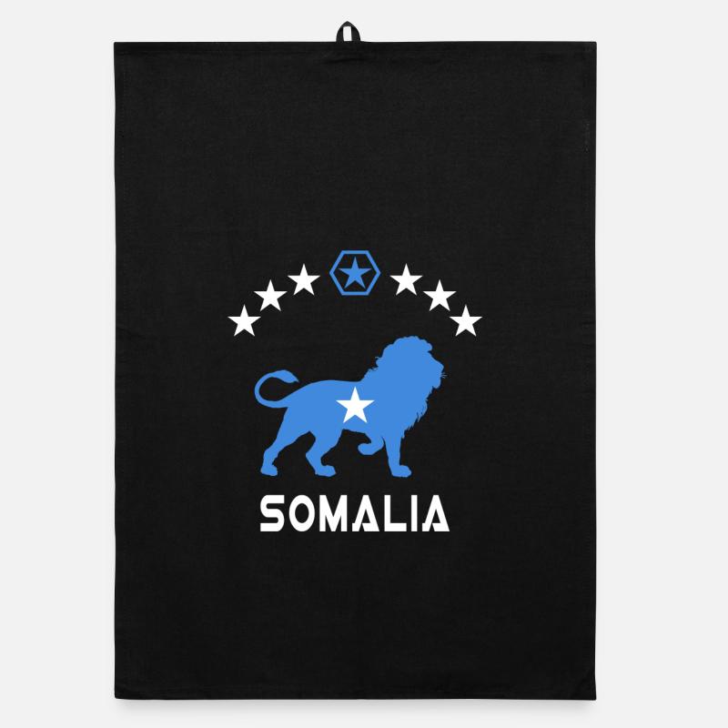 Somalia Lion Design Organic dish towel