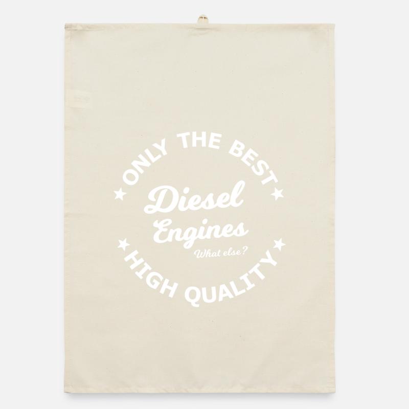 Diesel engines only Organic dish towel
