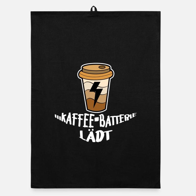 Kaffee Trinken Statement Koffein Kaffeeliebhaber Organic Geschirrtuch