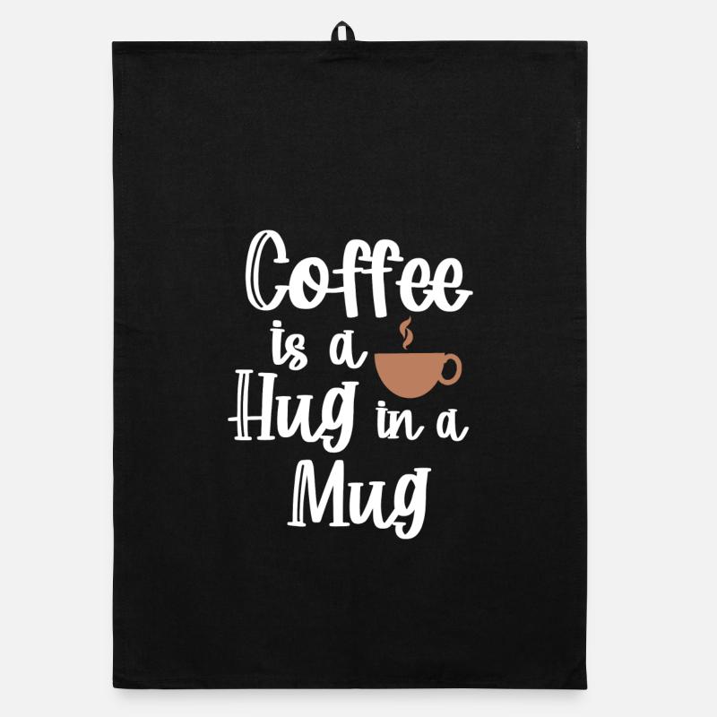 Caffeine Coffee Statement Coffee Cup Coffee Drinker Organic dish towel
