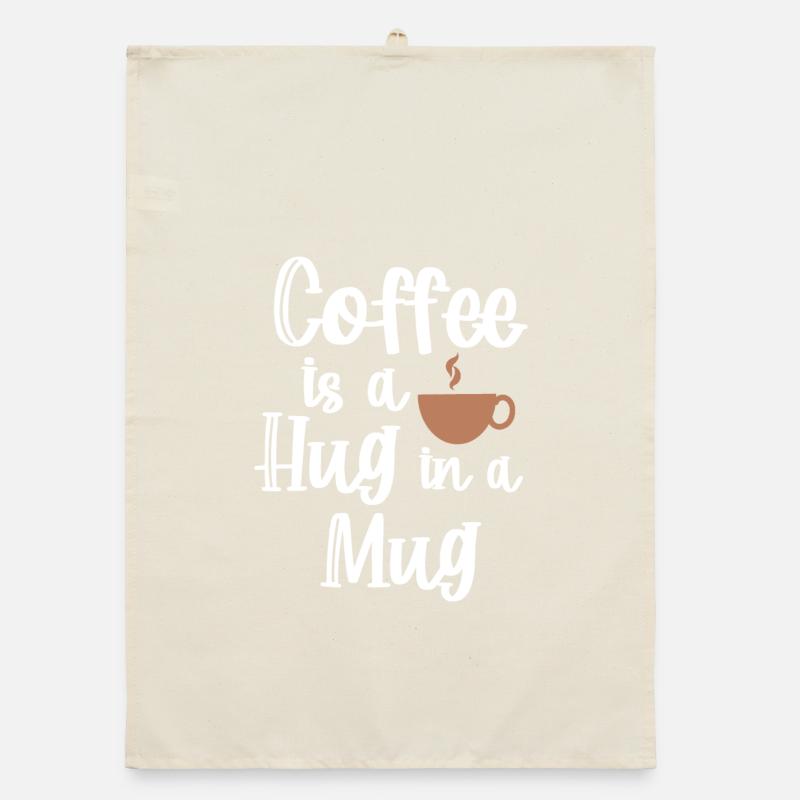 Caffeine Coffee Statement Coffee Cup Coffee Drinker Organic dish towel
