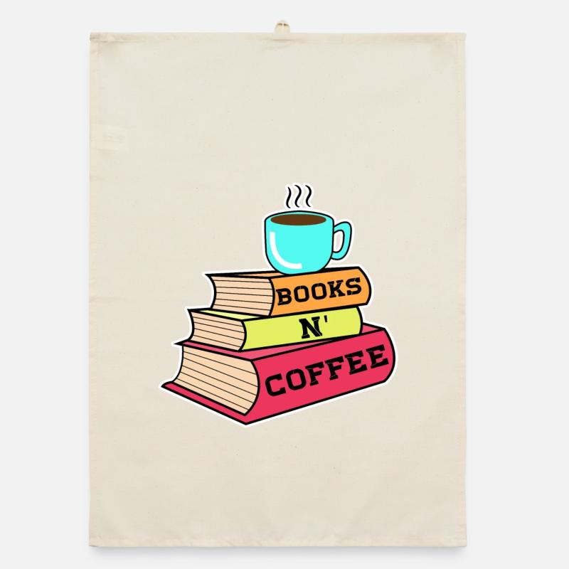 Caffeine Coffee Drinking Statement Coffee Lovers Organic dish towel