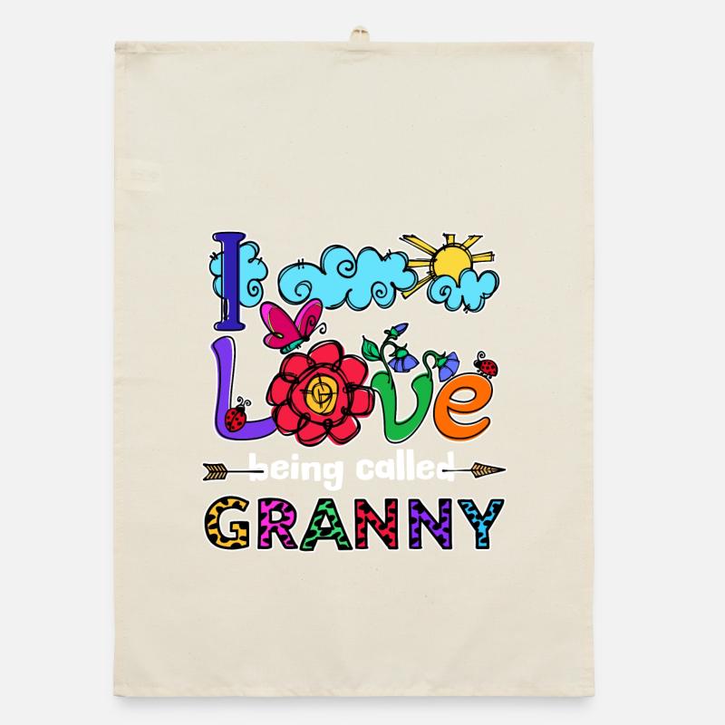 Déclaration cool Grand-mère aînée Grand-mère Superoma Torchon bio