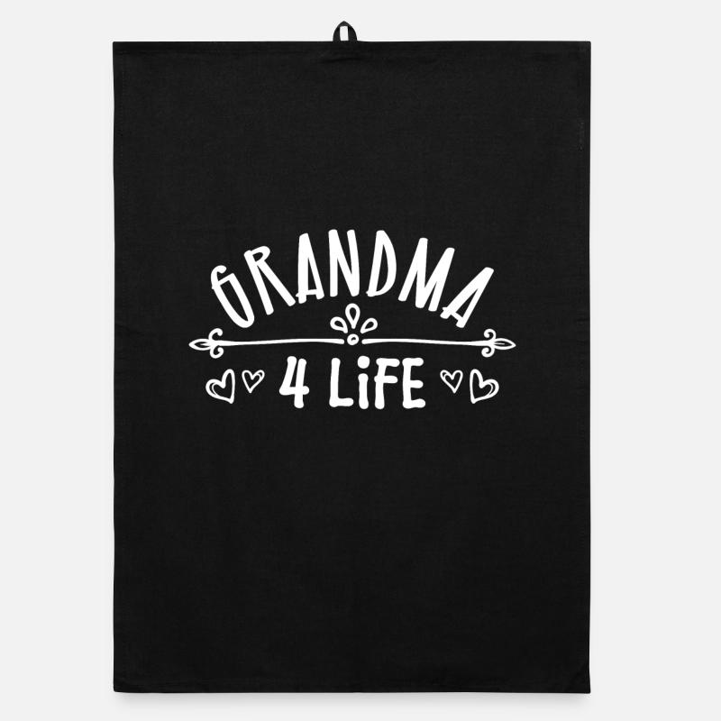 Großmama Seniorin Großmutter Oma Statement Organic Geschirrtuch
