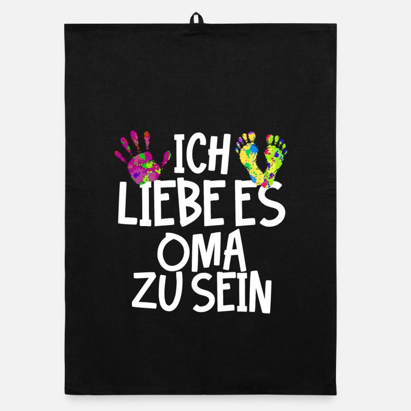 Oma Ruhestan Großmutter Seniorin Statement Organic Geschirrtuch