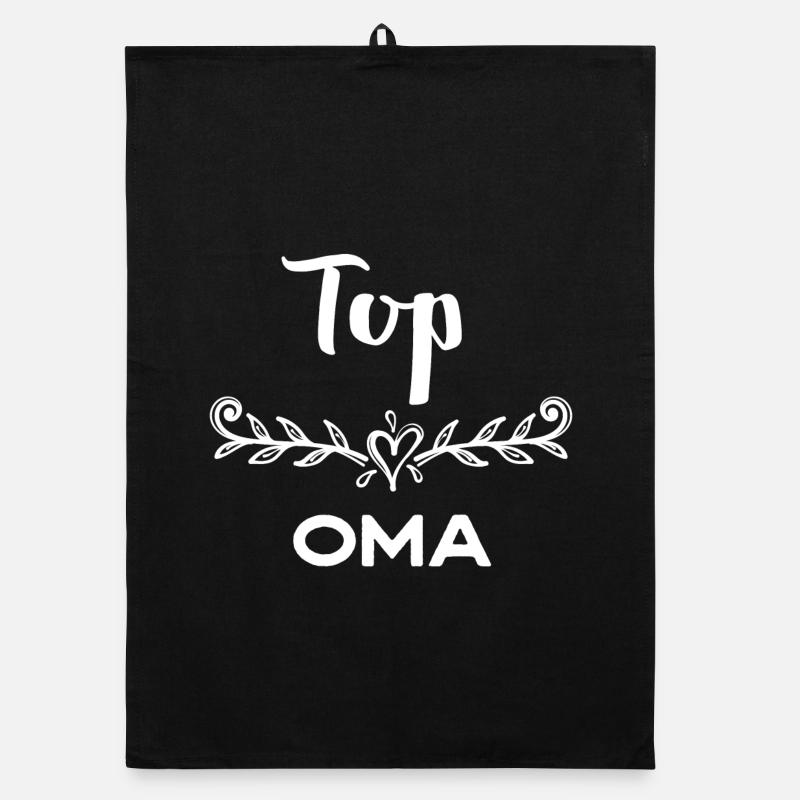 Großmutter Beste Oma Statement Glückwunsch Organic Geschirrtuch
