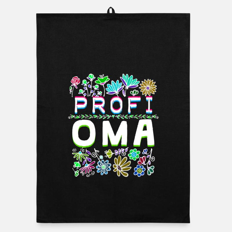 Pensionistin Oma Großmutter Seniorin Statement Organic Geschirrtuch