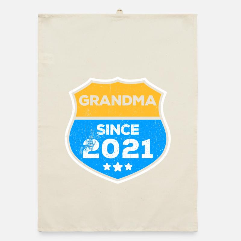 Grand-mère Grand-mère Déclaration Retraitée Grand-mère Torchon bio