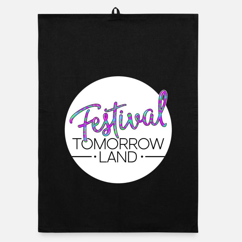 Tomorrowland Festival Organic dish towel