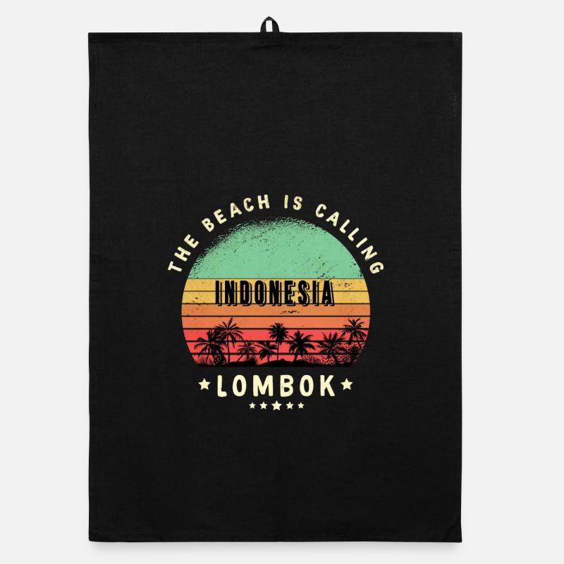 lombok indonesia beach design Organic dish towel