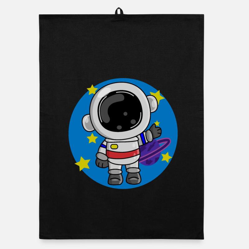 Astronaut, Kosmos, Spaceman Organic Geschirrtuch