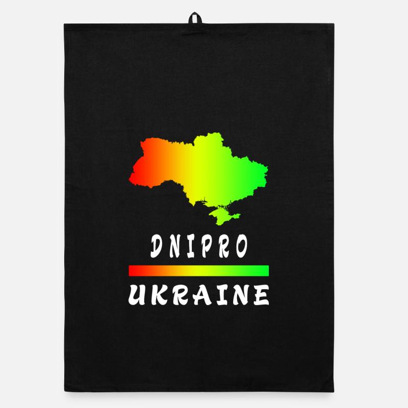 Dnipro Ukraine Regenbogen Design Organic Geschirrtuch