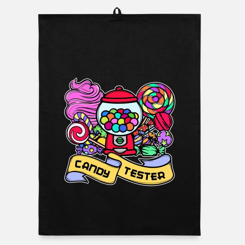 Sweet candy candy confectioner statement Organic dish towel